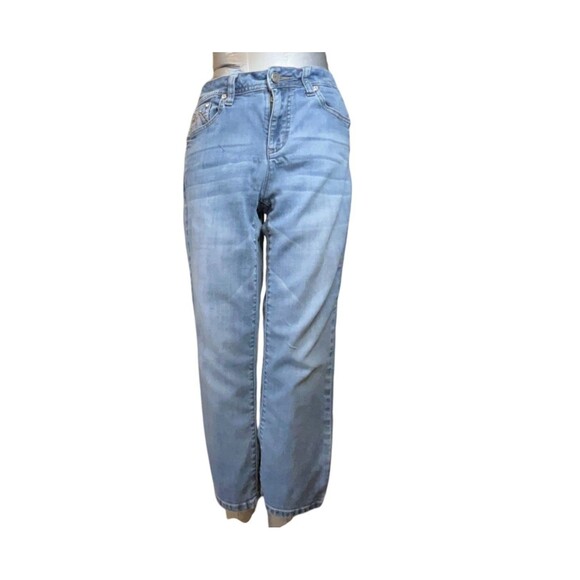 Earl Jeans Women 8 Cropped Mid Rise Stretch (W28 L23) - Picture 9 of 14